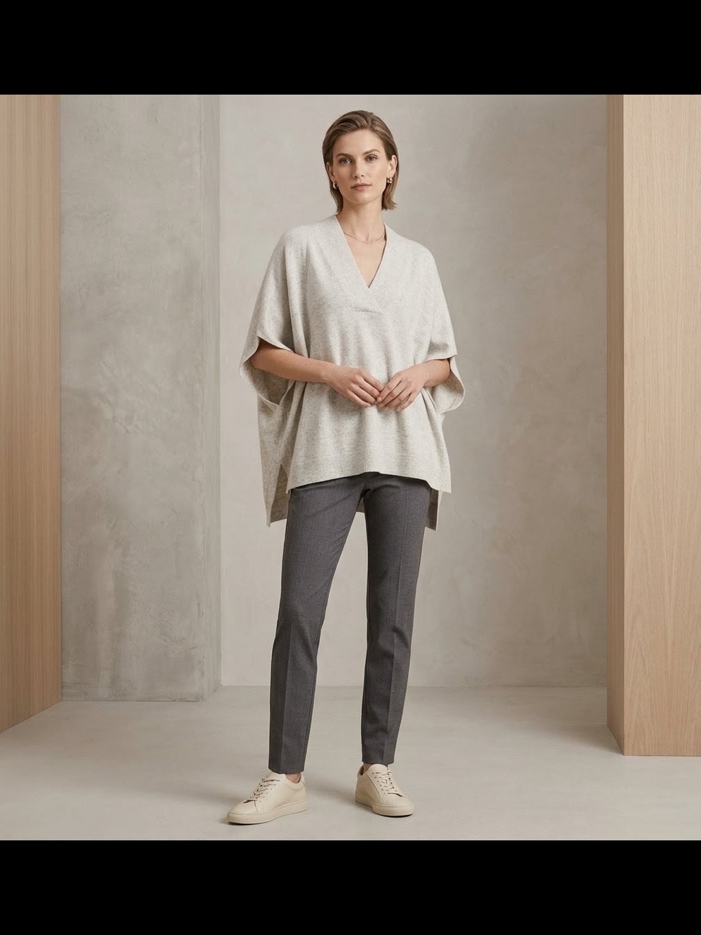 Vince Beige Cream Wool Cashmere Blend Tag